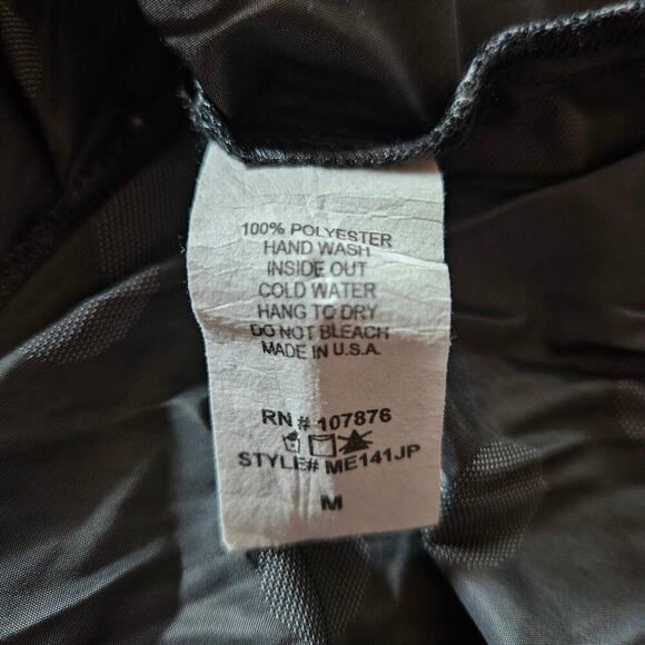 Sun Kim Womens Tunic Blouse M Grey Pleated Polka Dot Button Down Artsy Boho Chic - Picture 13 of 13